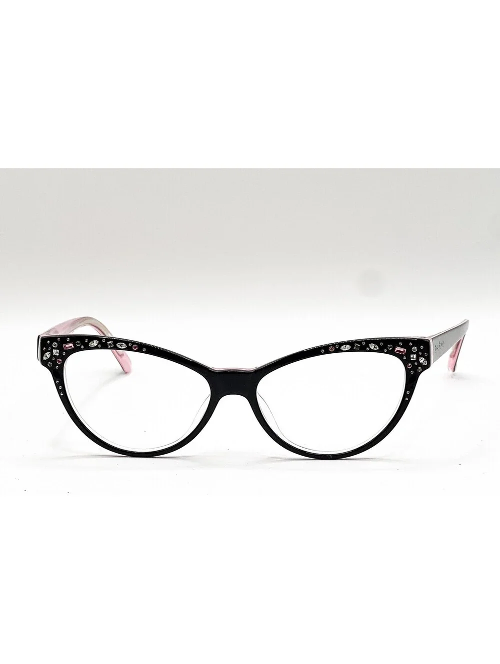 Bebe BB7024 Black Rose Cat Eye Authentic Eyeglass Frames 56-15